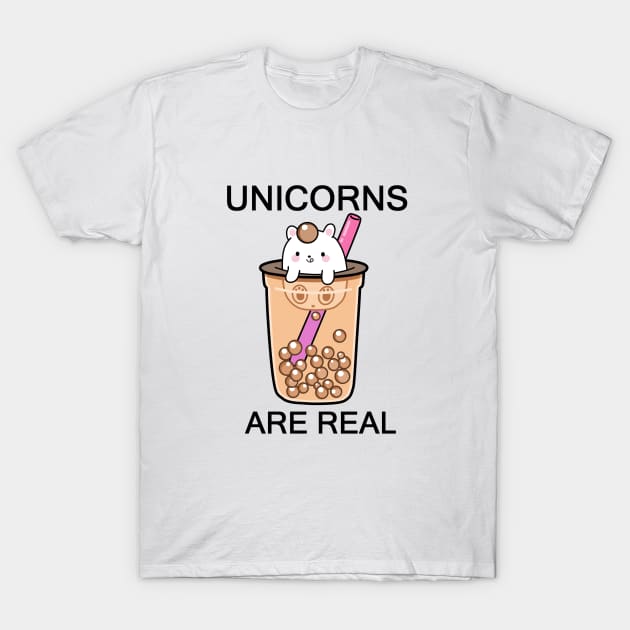 Boba Unicorns Are Real! T-Shirt by SirBobalot